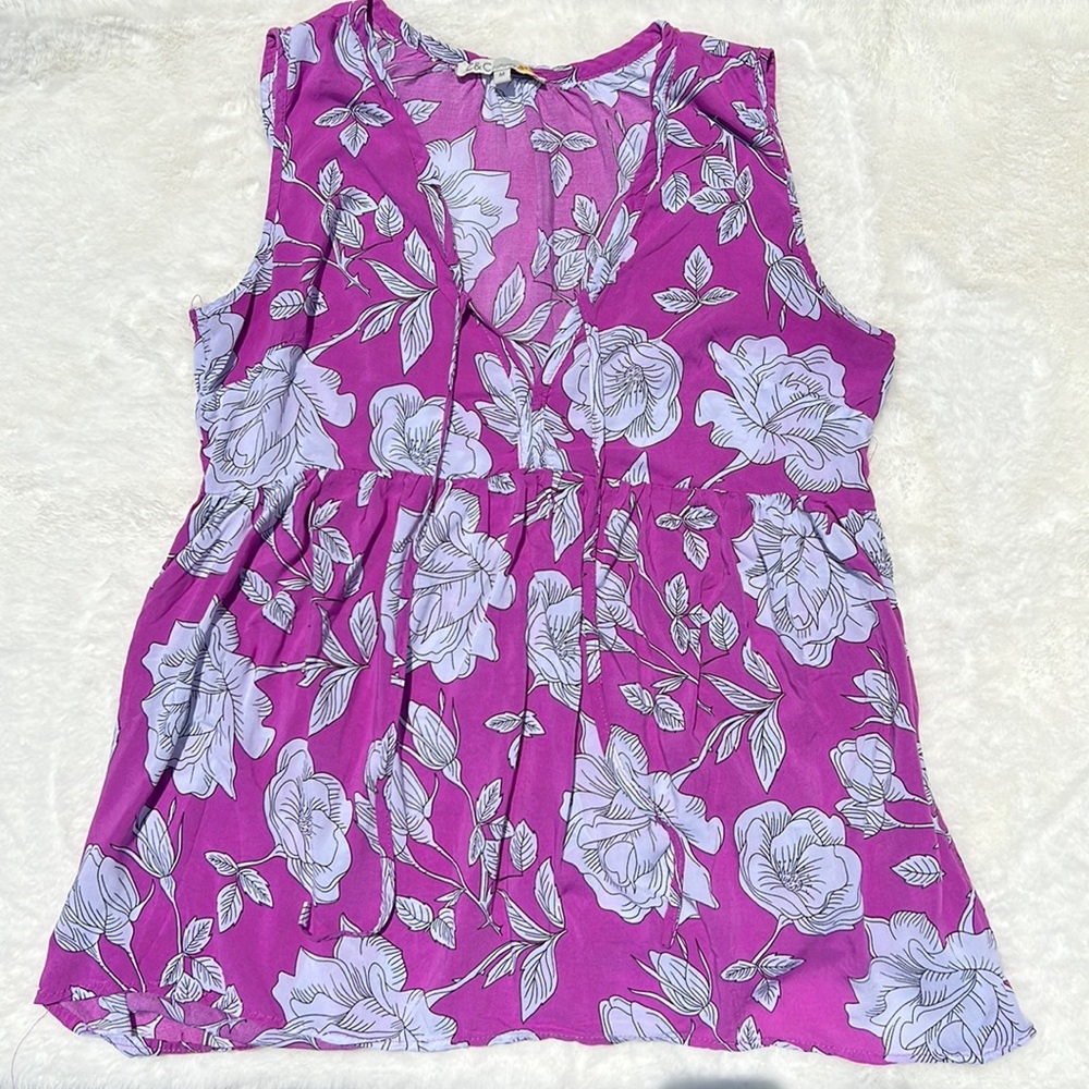 C&C California Floral Tank